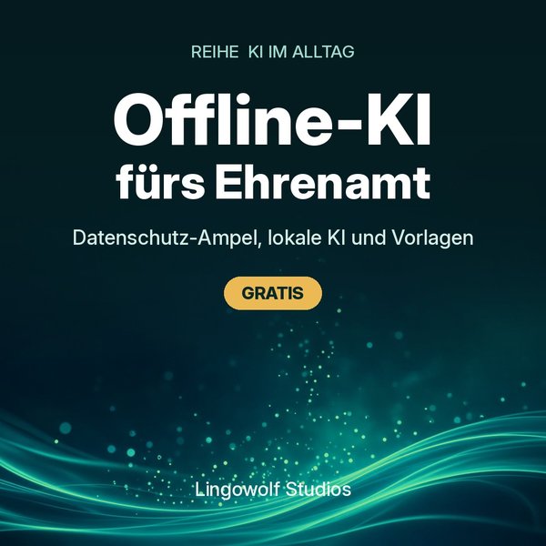 Cover: Offline AI for volunteers (Offline-KI fürs Ehrenamt)